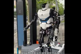 机器人交通劝导员在四川绵阳上岗 用方言问路都“在行”视频封面