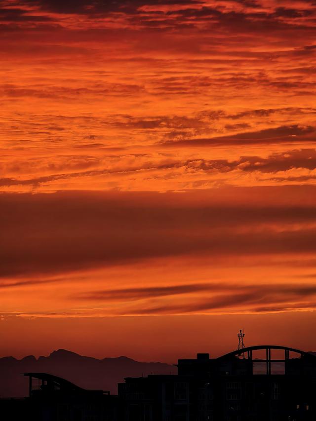 北京七夕晚霞