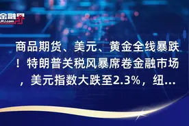 商品期货、美元、黄金全线暴跌！特朗普关税风暴席卷金融市场，美元指数大跌至2.3%，纽约期银日内大跌5%视频封面