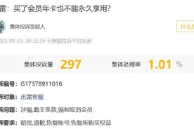 操作违规？条款“霸王”？迅雷强制撤回会员权益引发集体投诉图片