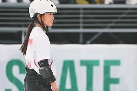 十一岁滑板少女圆了奥运梦图片