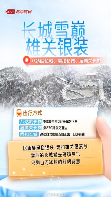雪后周末处处藏冬 北京赏雪打卡指南来了