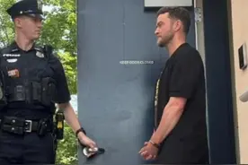 美国歌手贾斯汀·汀布莱克醉酒驾车被捕图片