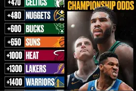 新赛季NBA夺冠赔率绿军居首 第二三名分别为掘金雄鹿图片