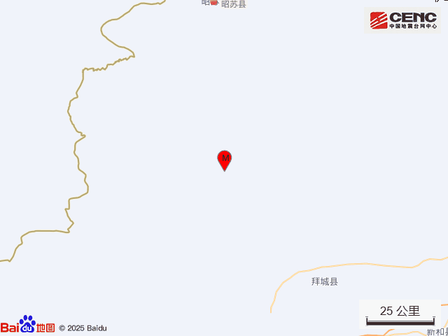 新疆伊犁州昭苏县发生3.6级地震