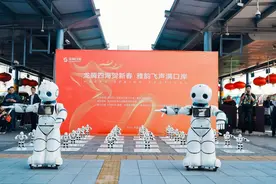 机器人跳起“科目三” 深港五大口岸举办春节快闪图片