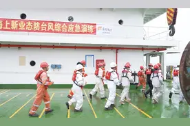 防抗台风！福建省首个渔旅养殖平台和风电场施工两种新业态结合综合性应急演练举办图片