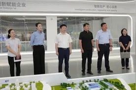 淄博市人社局到淄博高新区调研就业与人才工作图片