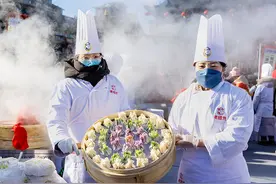呼和浩特烧卖美食大会开幕图片