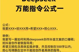 Deepseek万能指令公式图片