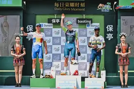 “喜德盛杯”2025环岛赛第三赛段，24岁的他皇后赛段夺冠→图片