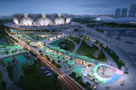 银泰百货杭州奥体中心项目将于今年下半年开业，将是杭州首座一站式漫游商业图片