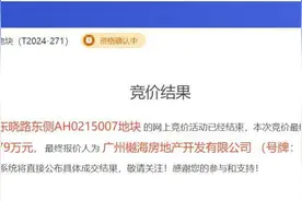 楼面地价约3.2万元/m²，越秀地产以19亿元竞得海珠东晓路一宗宅地图片