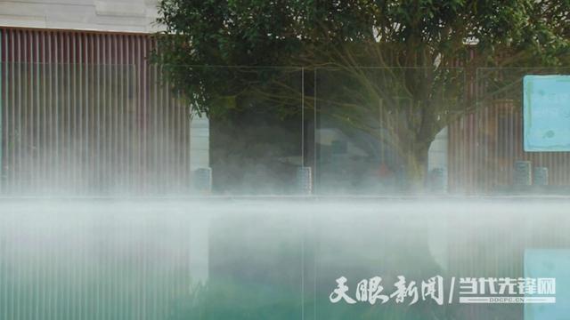 寒流“热经济” 绥阳汇善谷温泉迎客忙