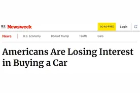 【世界说·旁观】美国汽车市场观察：车企承压、消费者犹豫——加征关税加速成本转嫁与销量下滑的恶性循环图片
