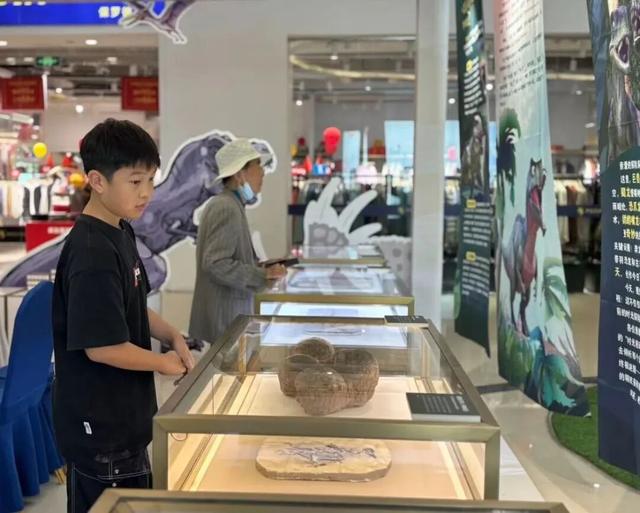 纷纷打卡！国庆首日，“恐龙展”走进商圈