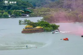 湘湖水上应急演练 “水陆空”救援堪比大片图片