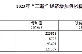 2023年我国“三新”经济增加值相当于国内生产总值的比重为17.73%图片