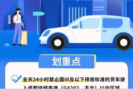 成都货车限行政策有变！一批新规今起实施图片