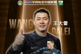 实至名归！王大雷获上赛季中超最佳守门员称号图片