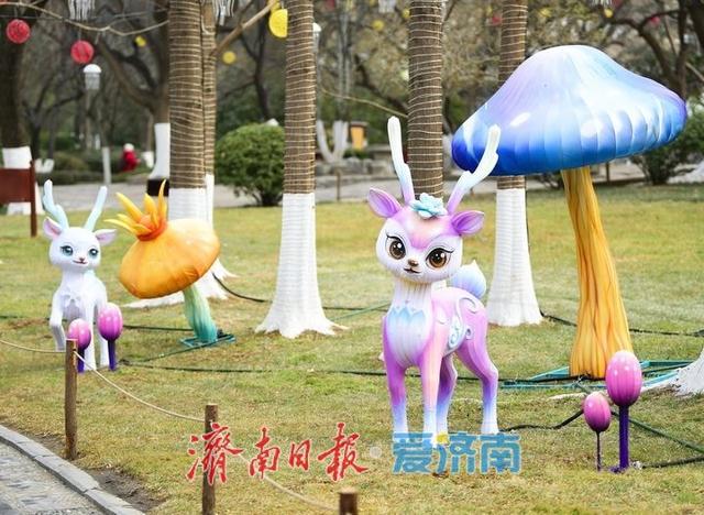 一年四季 泉在济南丨“秦琼、李清照、辛弃疾”亮相，“泉城元素”迎春花灯会唱主角