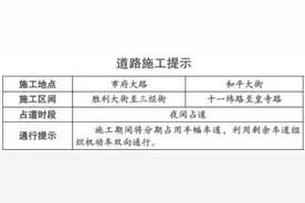沈阳交警公布早晚高峰流量集中路段——市府大路、和平大街夜间施工 请谨慎慢行图片