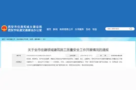 西安市住房和城乡建设局​关于全市住建领域建筑施工质量安全工作开展情况的通报图片