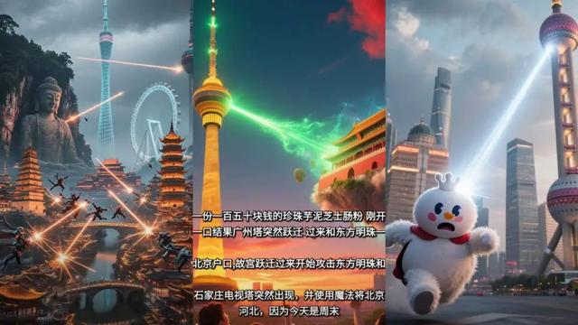 雪王大战东方明珠，AI版“魔都怪谈”如何引发全网刷屏？