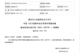 到2027年，重庆将累计促进150万高校毕业生等青年留渝来渝就业创业图片