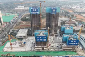 中交公园学府一期项目地下室全面合拢图片