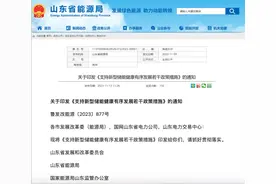 山东新型储能新政：完善新型储能 “两部制”上网电价机制图片