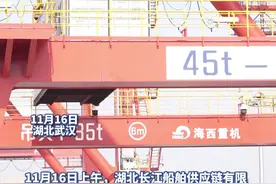 全国首艘长江支线换电电池动力集装箱班轮“华航新能1”在汉首航图片