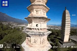 无人机穿越千年古塔“炸机”？涉事“飞手”被行拘图片