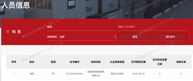 国投瑞银及基金经理施成被起诉，涉金融委托理财合同纠纷