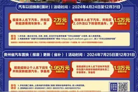 1.55亿元！贵州省汽车置换（报废）更新活动发放第一批补贴资金图片