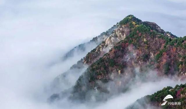 组图丨岱宗秋深 云涛漫染“仙”气十足