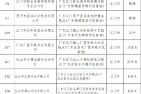 创新培优！江门11个实践点入选“粤字号”农业品牌目录图片