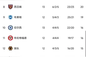 英超积分榜：纽卡结束两连败升第6，切尔西两轮不胜仍第10图片