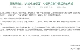有不法分子假冒民政部、财政部发文，杜撰“共赴小康项目”，实施诈骗活动！中国社会福利基金会发布声明图片
