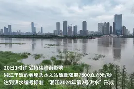“湘江2024年第2号洪水”形成 洪峰过境长沙图片