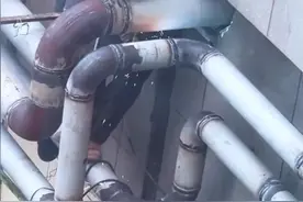 “顶风”在室外违规进行电焊作业，男子和工头被行政拘留图片