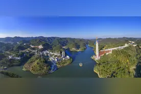 经济新热度｜贵安扩容项目控制性工程百花湖特大桥加快建设图片