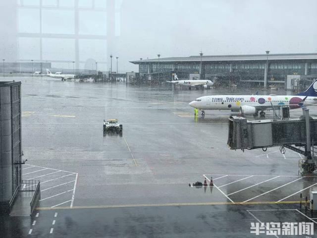受大雨影响，部分航班延误