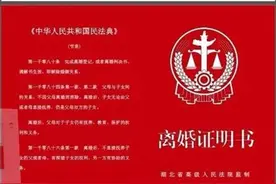 湖北省首份线上《离婚证明书》发放图片