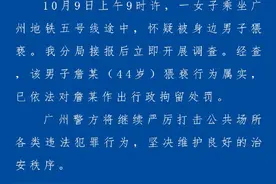 一男子在广州地铁上猥亵女乘客被行拘图片