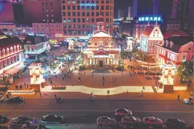 合肥欧洲风情街夜景图片
