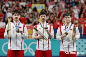国乒实现男团“五连冠”，马龙成中国奥运史唯一“六金王”图片