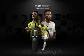 威尼修斯当选世界足球先生：我是世界上最棒的球员图片