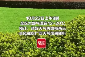 冷空气造访广西！台风“潭美”也在路上，或将带来较明显风雨图片