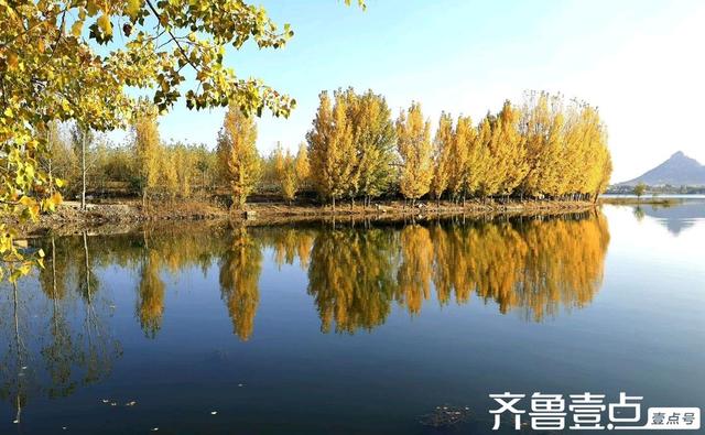 秀山东丨泰安市新泰，‌层林尽染映湖光，初冬绘就多彩画卷